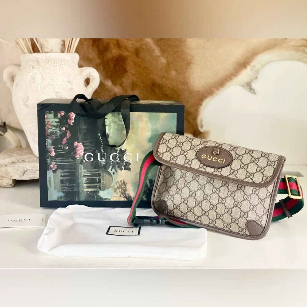 NOT GUCCI | GG Supreme Monogram Neo Vintage Belt Hip Bag - Picture 1 of 11